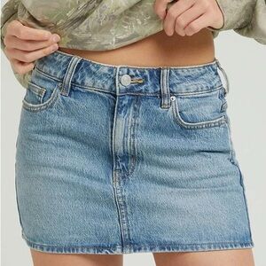 VINTAGE DENIM MINI SKIRT